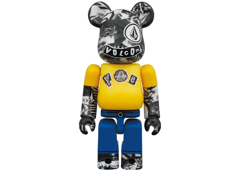 Bearbrick x Volcom 30th Anniversary 100% & 400% Set Yellow/Blue