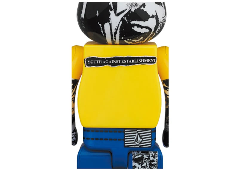 Bearbrick x Volcom 30th Anniversary 100% & 400% Set Yellow/Blue