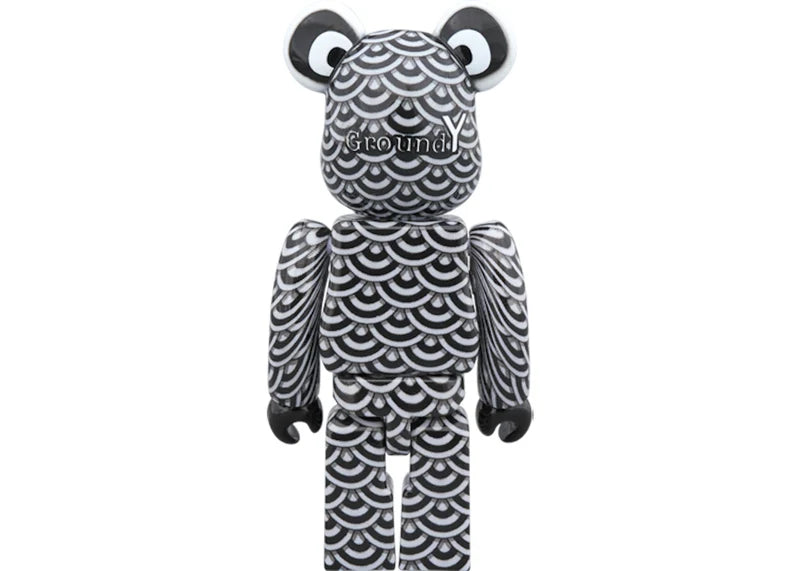 Bearbrick Yasuhito Sasada x Ground Y 100% & 400% Set Black/White