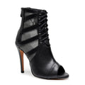 Bett - Black Vegan Leather - Street Sole