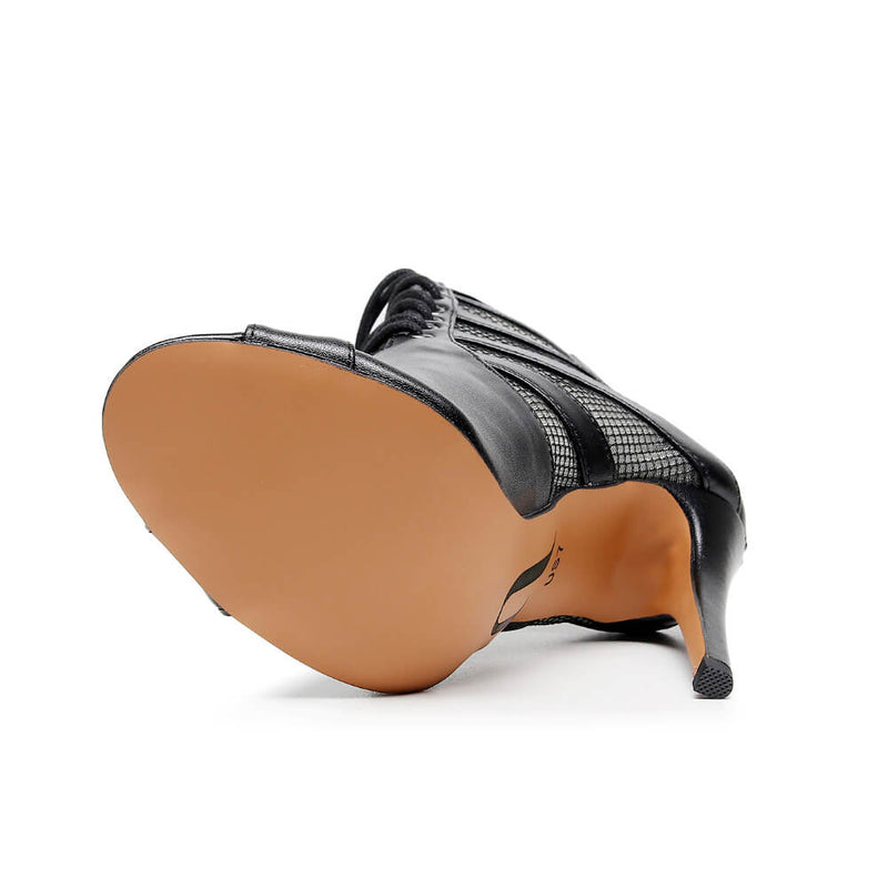 Bett - Black Vegan Leather - Street Sole
