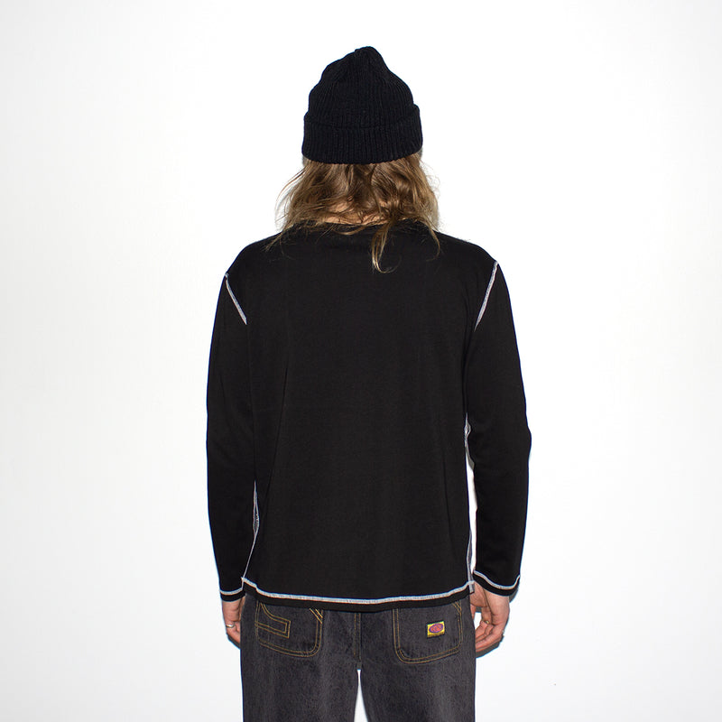 Fucking Awesome | Better Half L/S T-Shirt Color : Black AOP