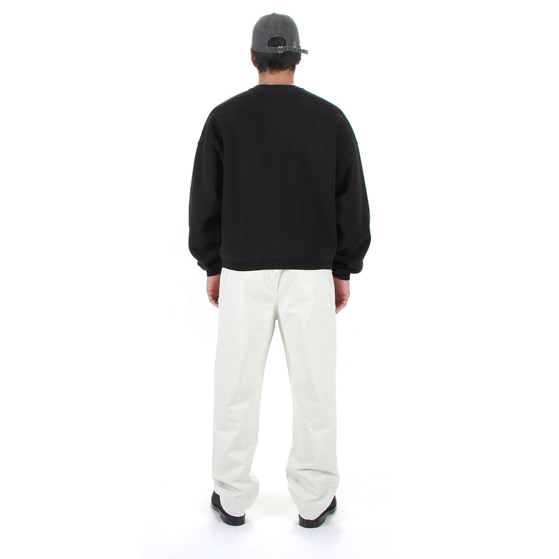 Stussy | Big Crackle Sport Crewneck Black