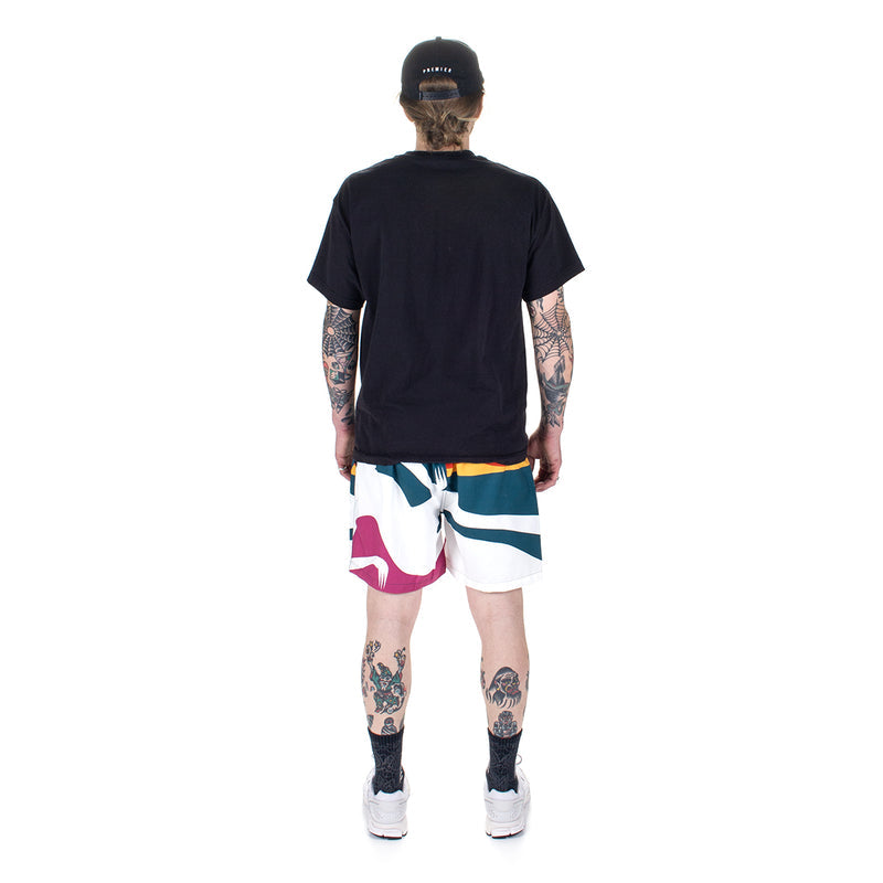 by Parra | Bleached In White Swim Shorts 51335 Multi