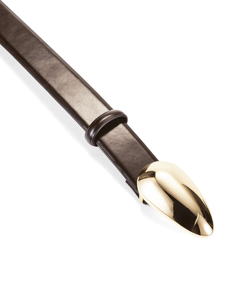 BOSTON BELT - CHOCOLATE SHINE-GOLD-BELTS-Billini-Billini