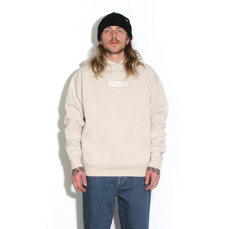 Premier | Box Logo Hooded Sweatshirt Color : Ivory