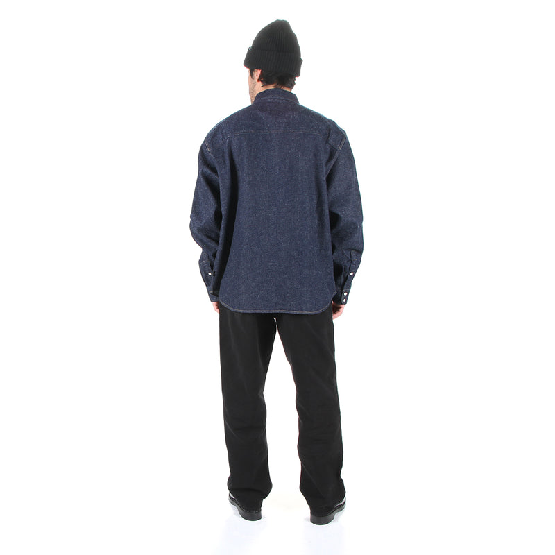Stussy | Boxy Western Denim L/S Shirt Dark Denim