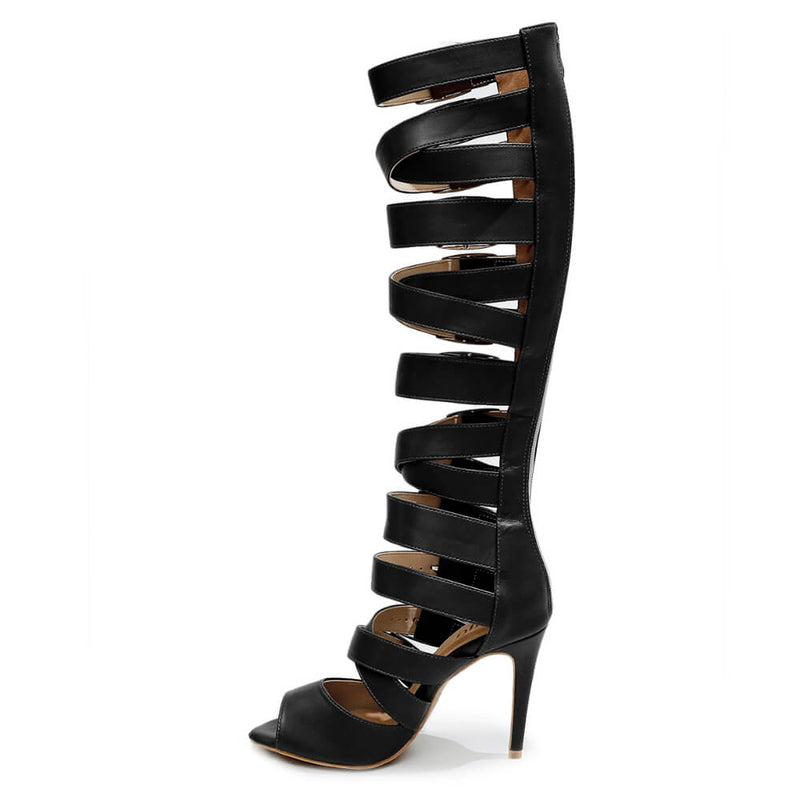 Brennox - Black Vegan Leather - Street Sole