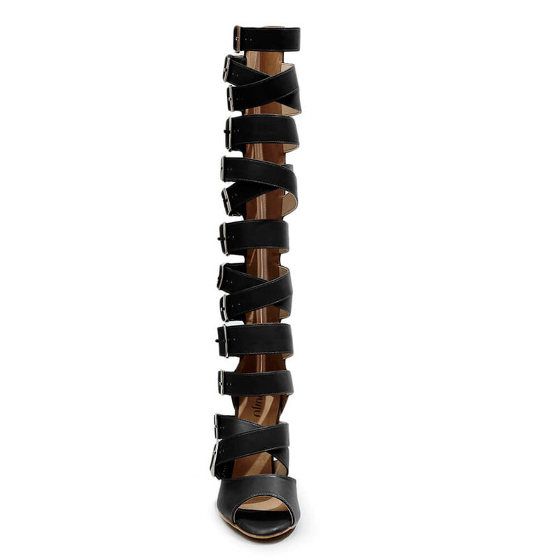 Brennox - Black Vegan Leather - Street Sole