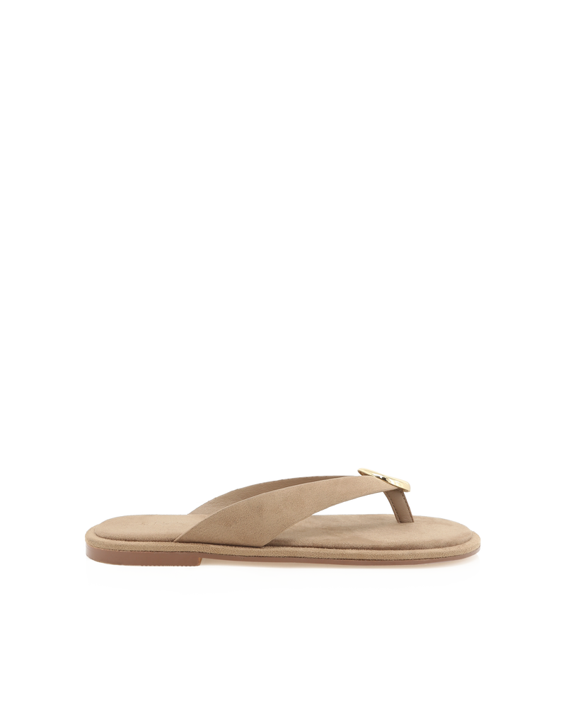 BRISTOL - WARM TAUPE SUEDE-Sandals-Billini-Billini