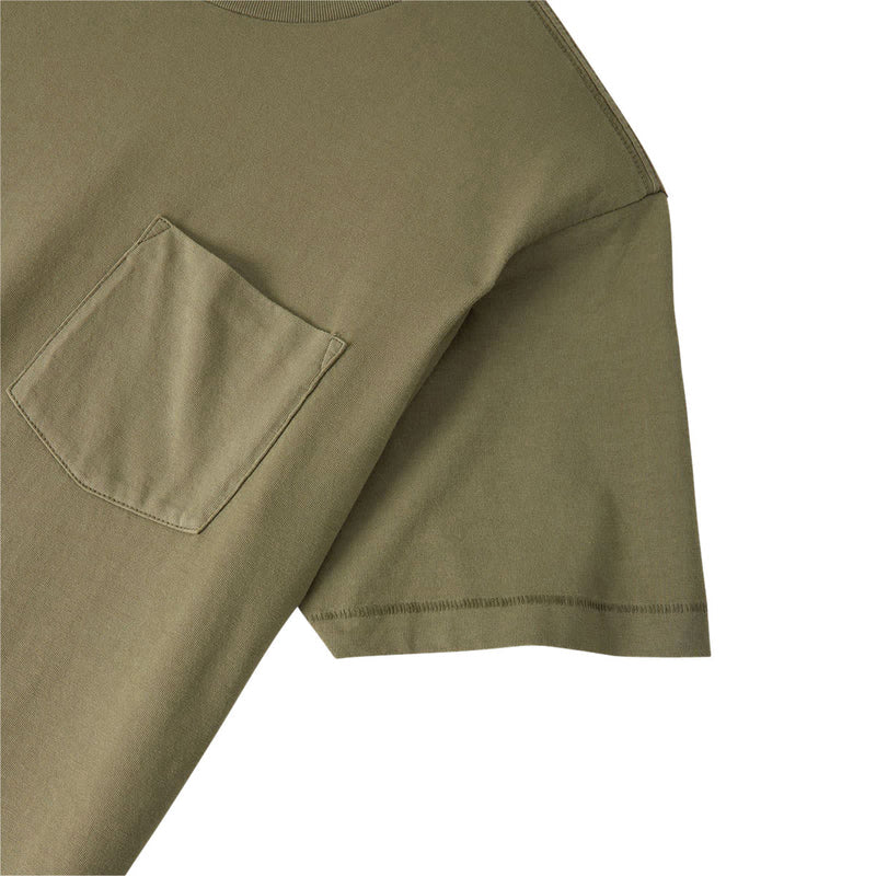 Brixton Baseline Pocket T-Shirt - Olive Surplus Vintage Wash
