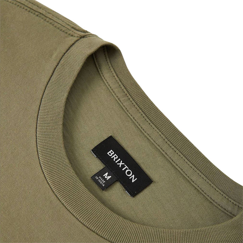 Brixton Baseline Relaxed T-Shirt - Olive Surplus Vintage Wash