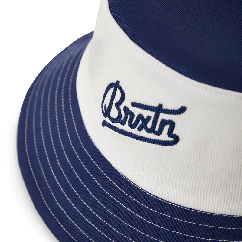 Brixton Eldon Packable Bucket Hat - Midnight Blue/Off White