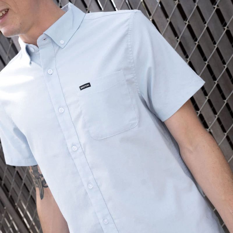 Brixton Sanford Oxford Shirt - Dusty Blue