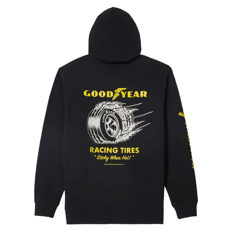 Brixton x Goodyear Cheater Slick Hoodie - Black