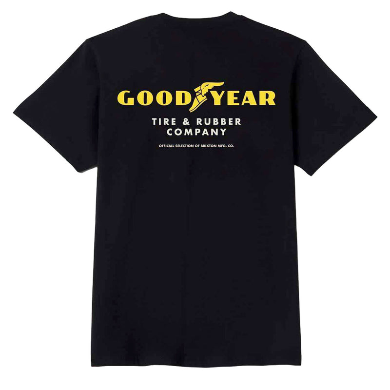 Brixton x Goodyear Service Pocket T-Shirt - Black
