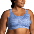 Brooks Dare Racerback Run Bra 2.0 - Blue Lavender Terrain Print