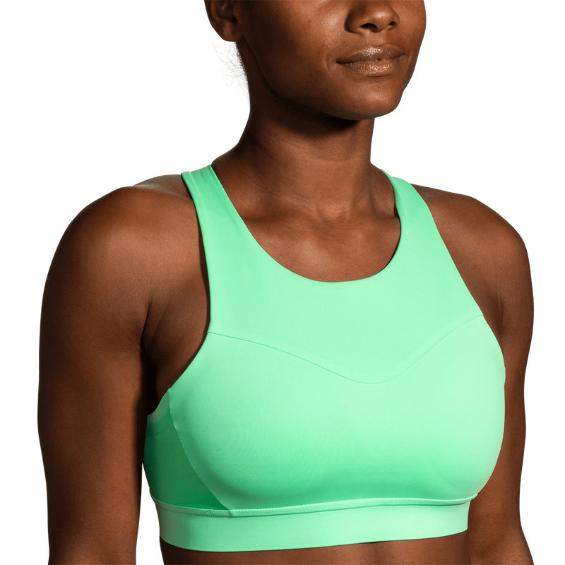 Brooks Drive 3 Pocket Run Bra - Neo Green