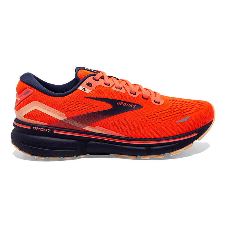 Brooks Ghost 15 - Coral - Navy - Peach