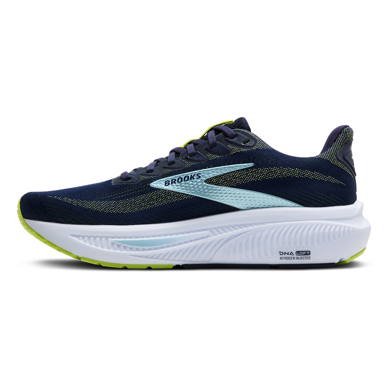 Brooks Ghost 17 Peacoat - Lime - Blue