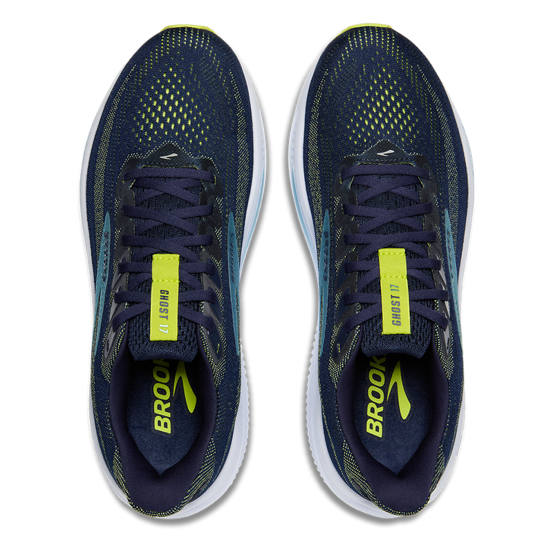 Brooks Ghost 17 Peacoat - Lime - Blue