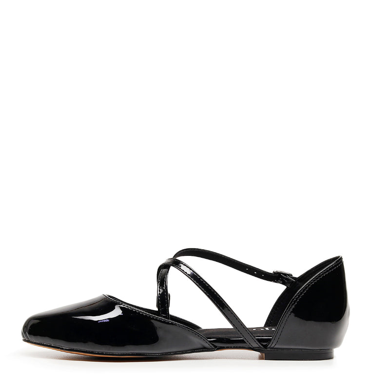 Bryce - Black Vegan Patent - Street Sole