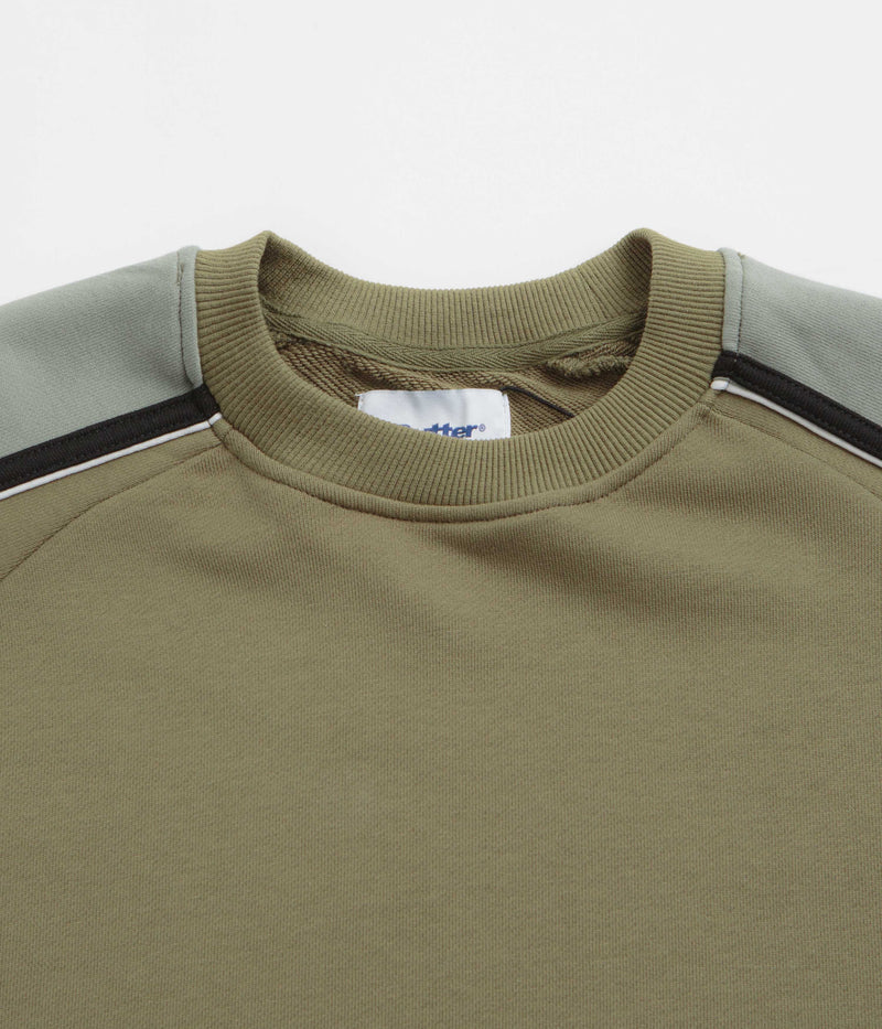 Butter Goods Division Crewneck Sweatshirt in Fatigue