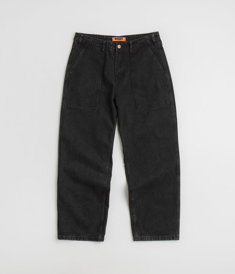 Butter Goods Patch Pocket Jeans in Washed Black