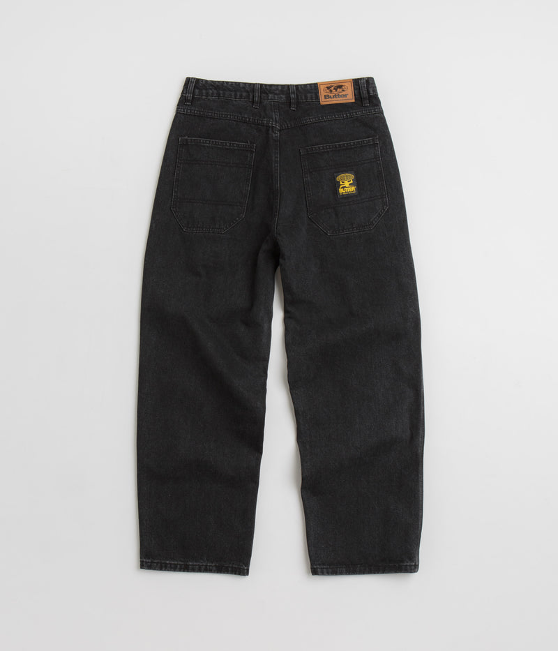 Butter Goods Patch Pocket Jeans in Washed Black