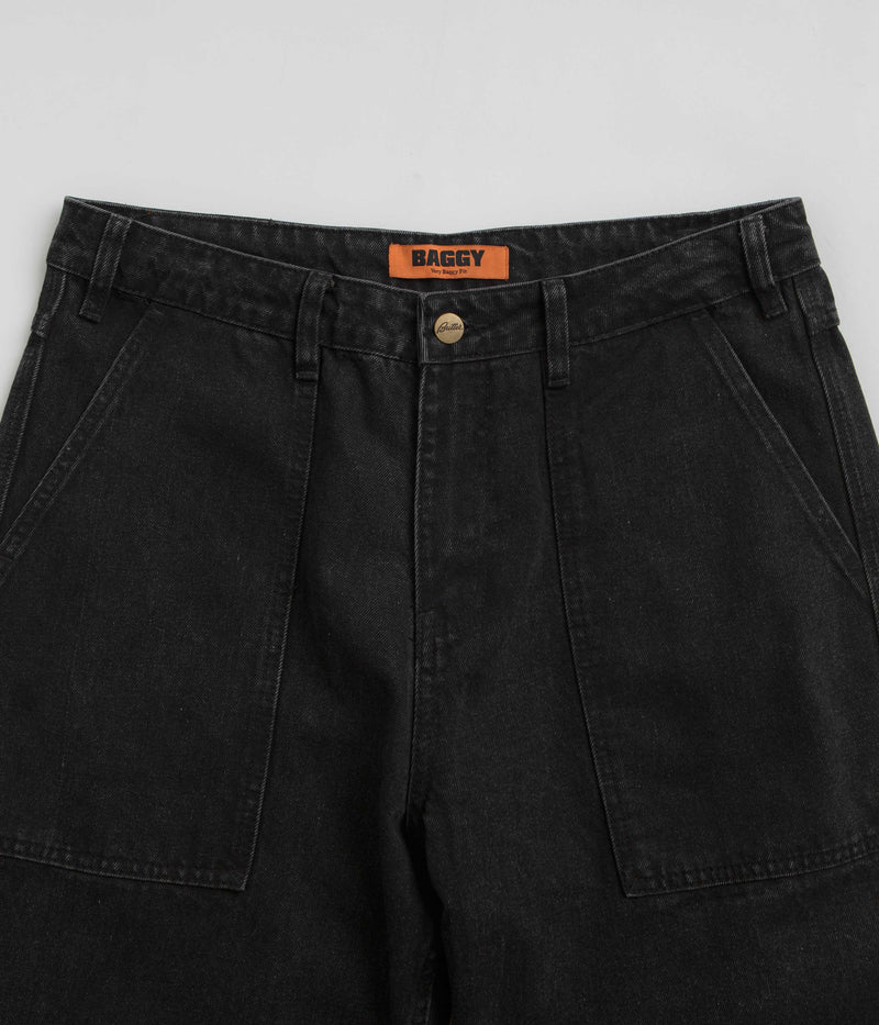 Butter Goods Patch Pocket Jeans in Washed Black