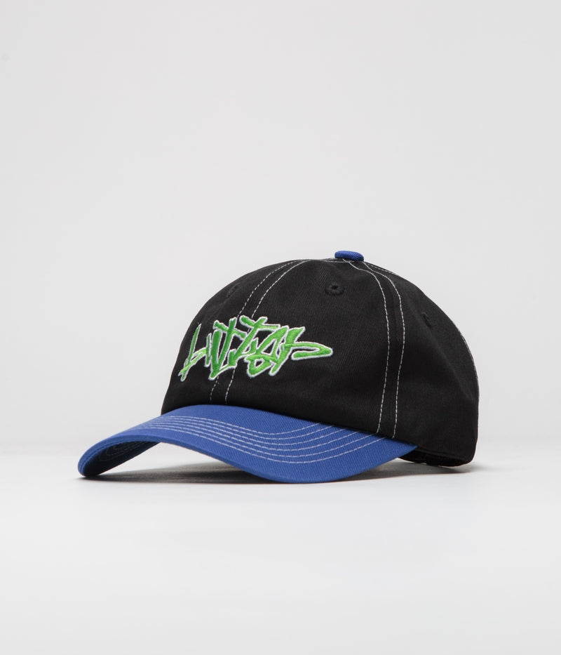 Butter Goods Scratch Cap in Black and Royal Blue