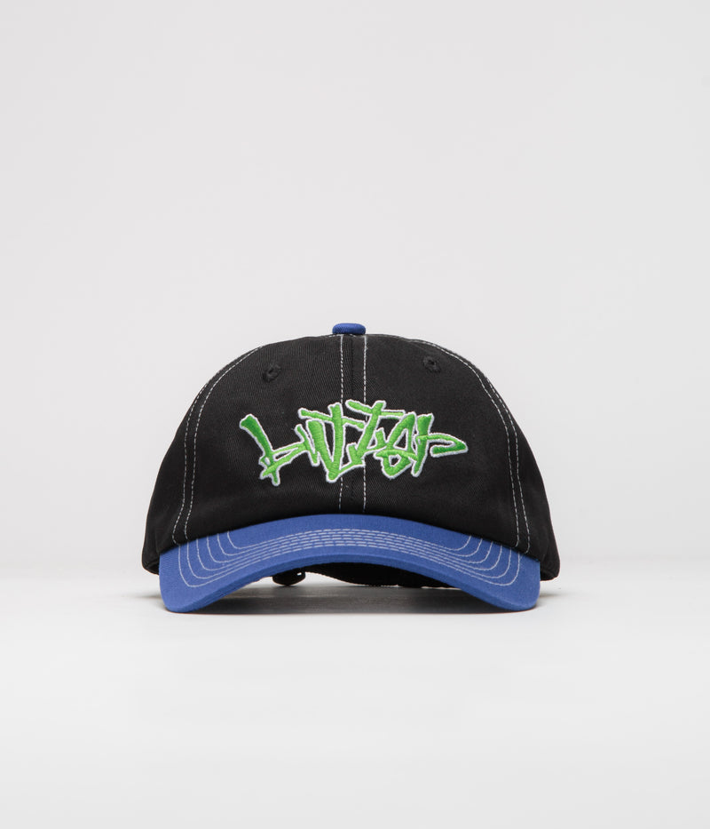 Butter Goods Scratch Cap in Black and Royal Blue