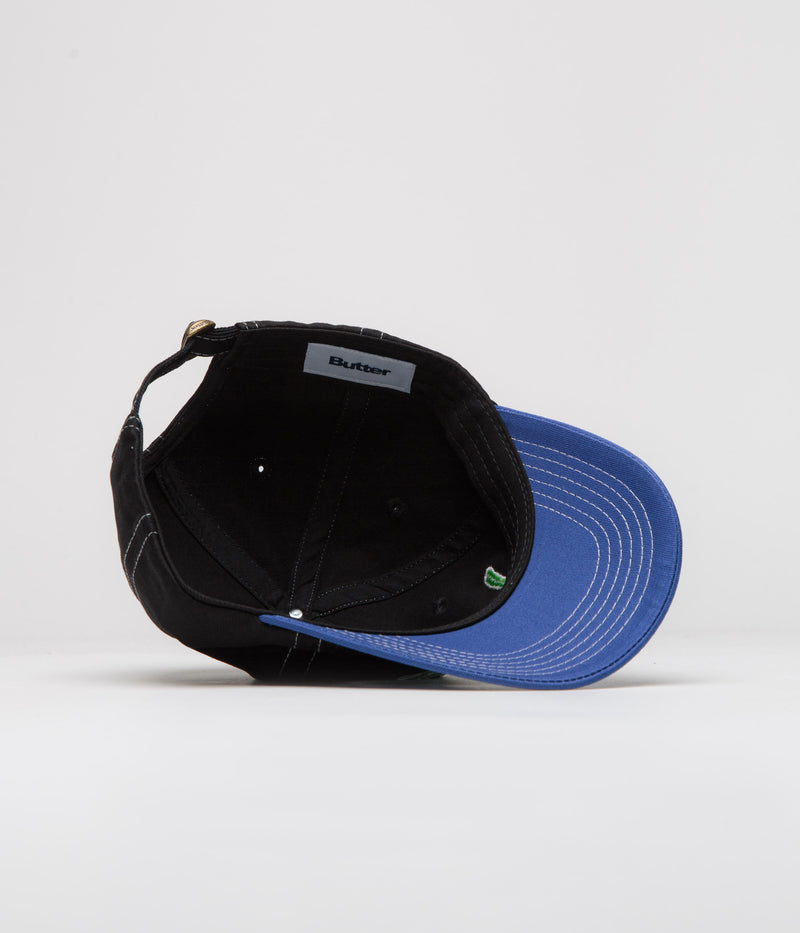 Butter Goods Scratch Cap in Black and Royal Blue