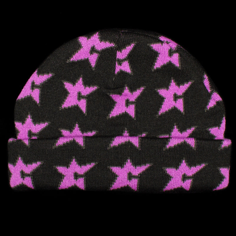 Carpet Company | C-Star Beanie Color : Black / Purple