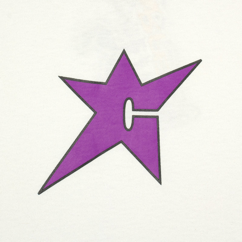 Carpet Company | C-Star T-Shirt Color : White / Violet
