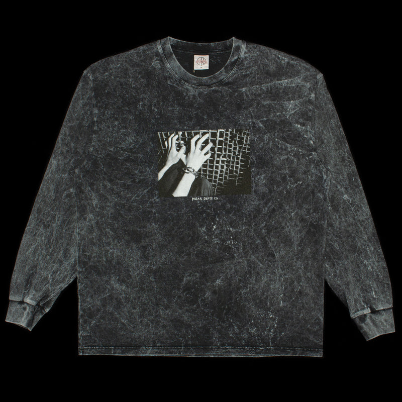Polar | Caged Hands L/S T-Shirt Color : Acid Black