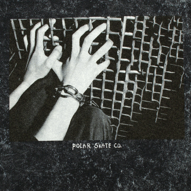 Polar | Caged Hands L/S T-Shirt Color : Acid Black