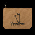 Carhartt WIP | Canvas Graphic Zip Wallet Style # I033096-25U Color : Hamilton Brown