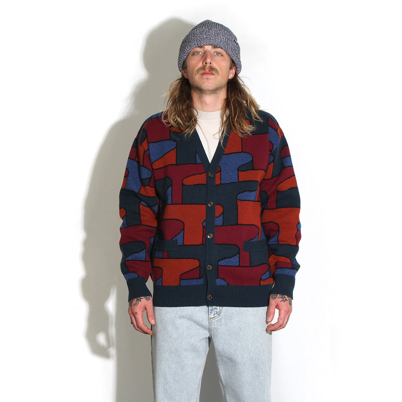 by Parra | Canyons All Over Knitted Cardigan Color : Multi
