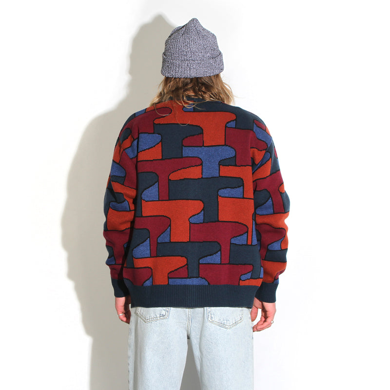 by Parra | Canyons All Over Knitted Cardigan Color : Multi