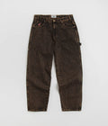 Cash Only Blockout Denim Jeans in Acid Brown Wash