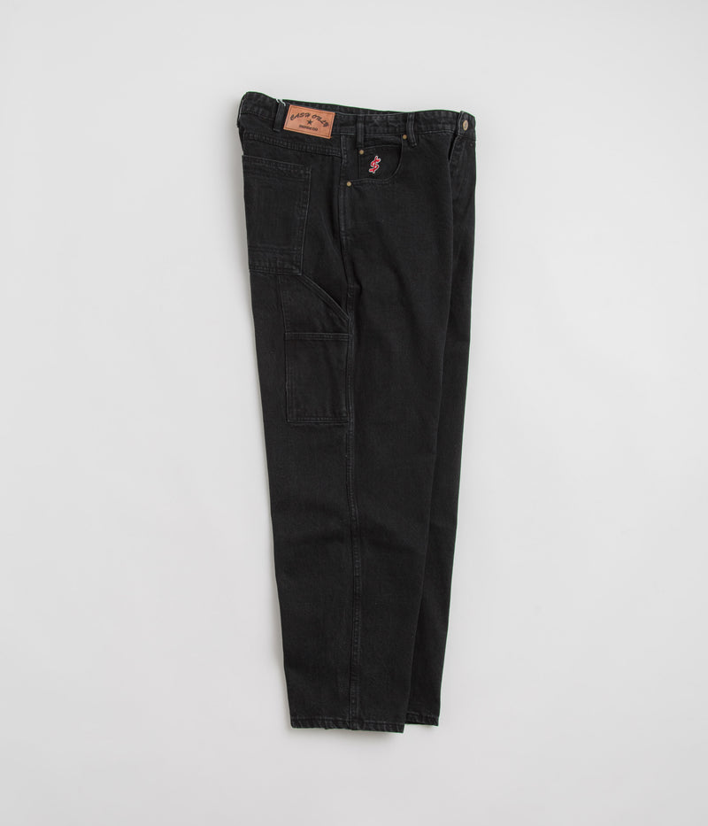 Cash Only Blockout Denim Jeans in Washed Black