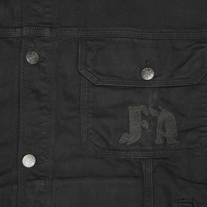 Chain Stitched Avatar Oversized Trucker Jacket