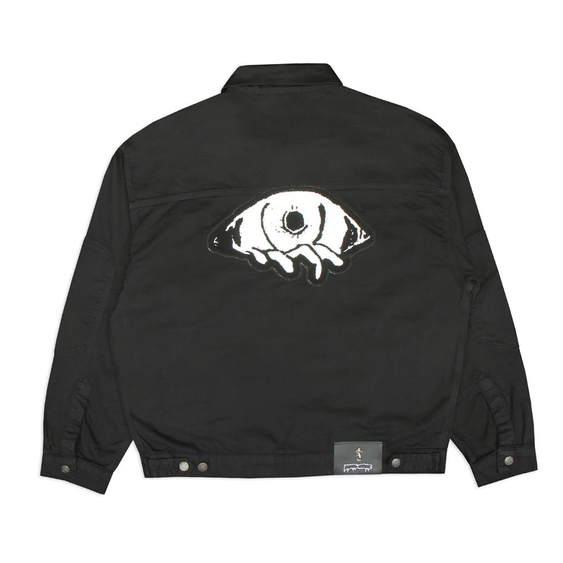 Chain Stitched Avatar Oversized Trucker Jacket