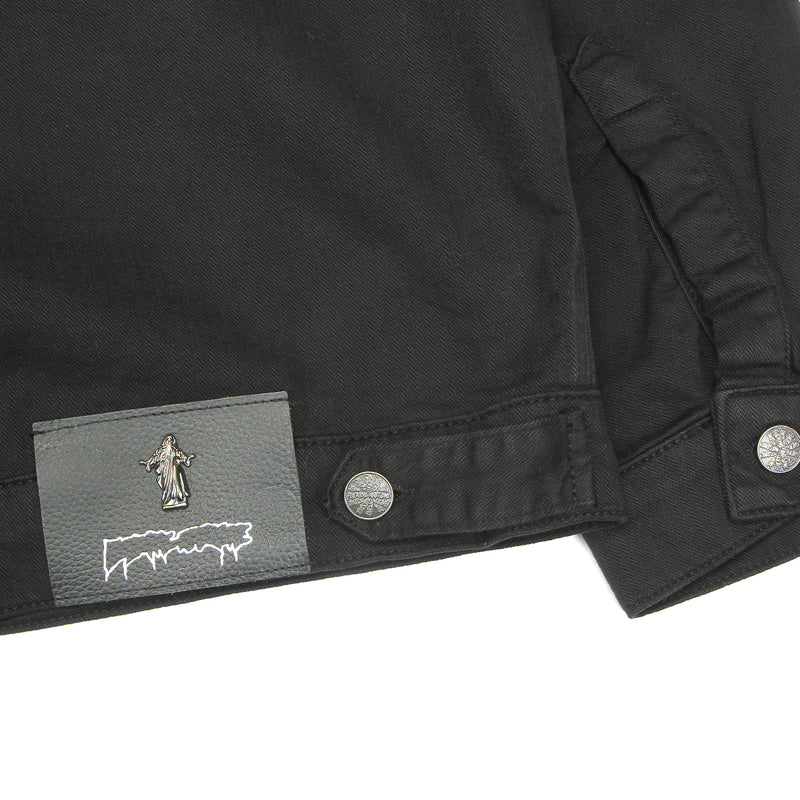 Chain Stitched Avatar Oversized Trucker Jacket