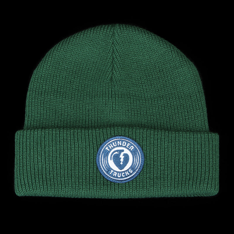 Thunder | Charged Patch Beanie Dark Green