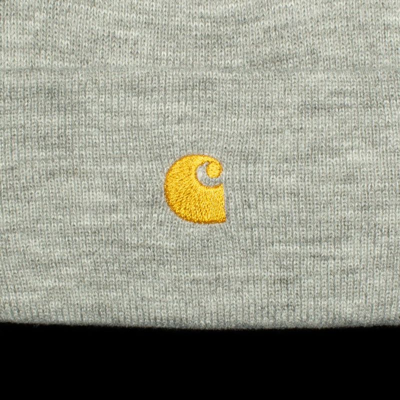 Carhartt WIP | Chase Beanie Style # I026222-00M Color : Grey Heather / Gold