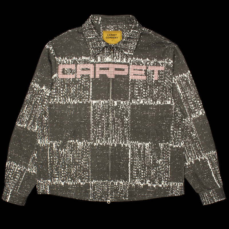 Carpet Company | Checker Zip-Up Jacket Color : Black