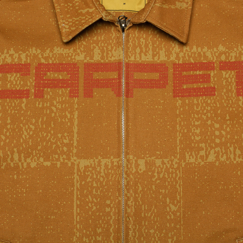 Carpet Company | Checker Zip-Up Jacket Color : Orange