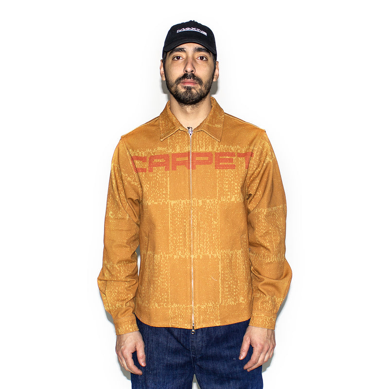 Carpet Company | Checker Zip-Up Jacket Color : Orange